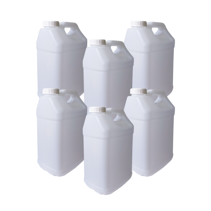 Zhehao 4 Pack Plastic Jug with Lids 2.5 Gallon White Storage
