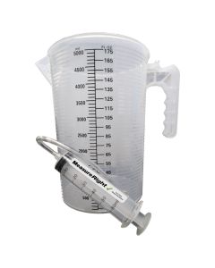 NMR-5L60ML – Measure Right Combo 5L Jug with Scale and 60ml Single Dosing Plunger 