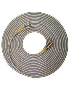 50' Extension Hose - Twin Line for Foam-Liquid-Misting c/w Brass QD Fittings - 1/4"