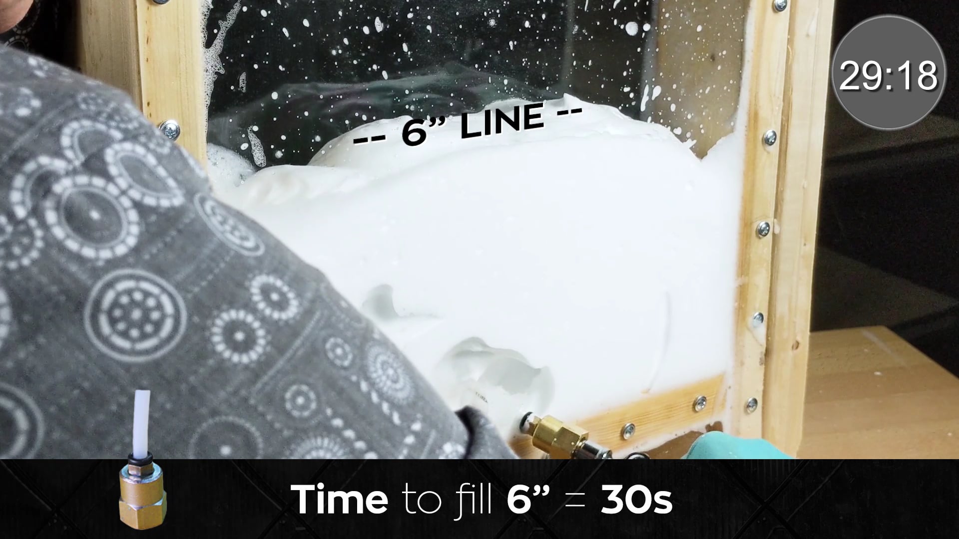 High Volume Foam Tip in Action